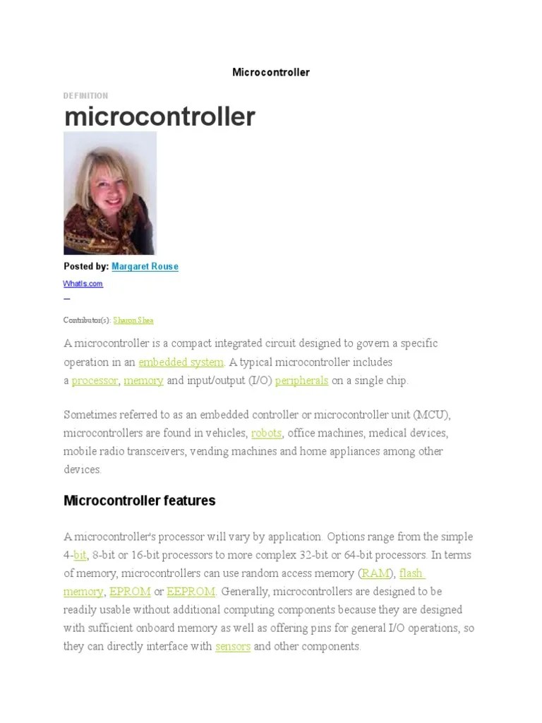 Microcontroller Features | Download Free PDF | Microcontroller ...