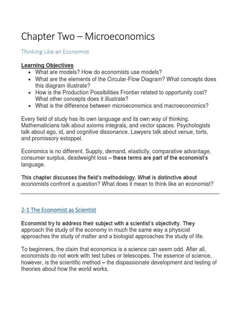 Chapter 2 - Microeconomics | PDF | Economics | Economies