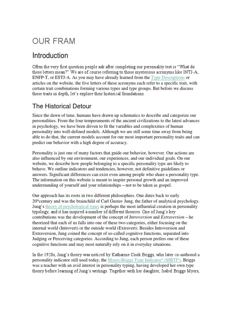 16 Types Of Personalities | PDF | Personality Type | Extraversion And ...