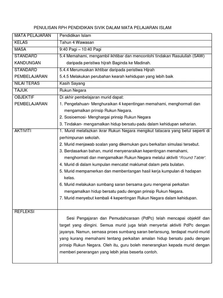 Membentangkan 3 contoh makanan mengikut pengelasan kepentingannya. Penulisan Rph Pendidikan Sivik Dalam Mata Pelajaran Islam Pdf