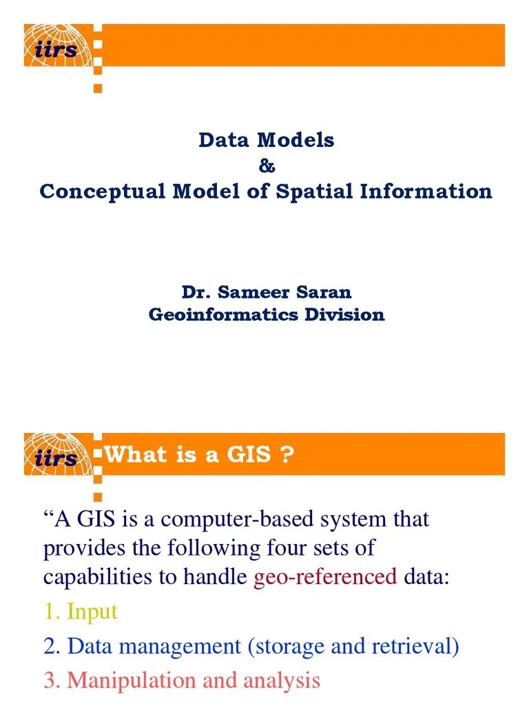 GIS Data Models And Conceptual Models Of Spatial Information | PDF ...