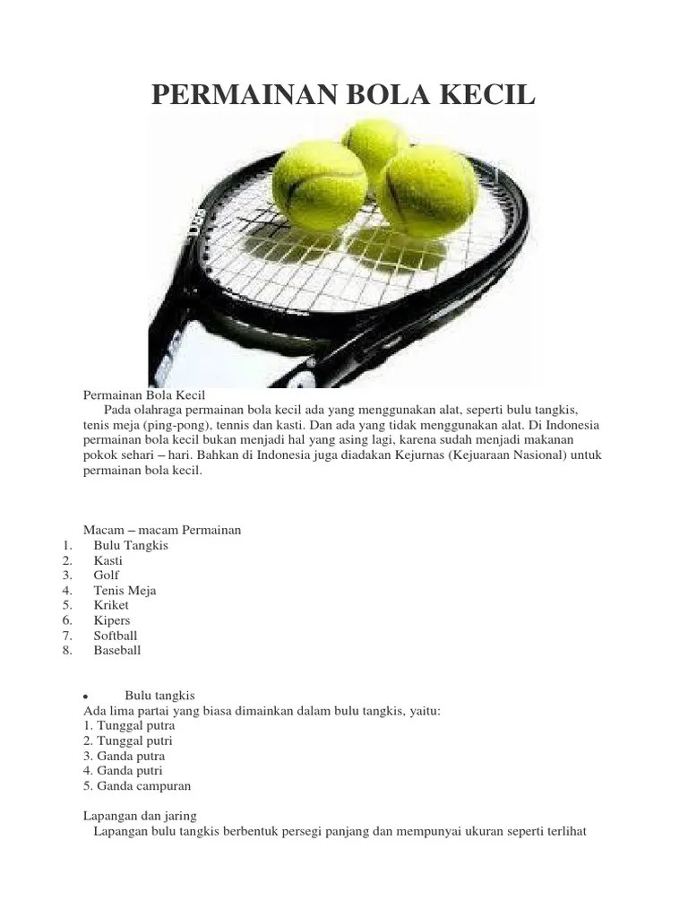17 Kumpulan Macam Macam Dan Pengertian Permainan Bola Kecil Permainan Bola Besar Jenis olahraga sangatlah beragam salah satunya adalah permainan yang menggunakan bola.