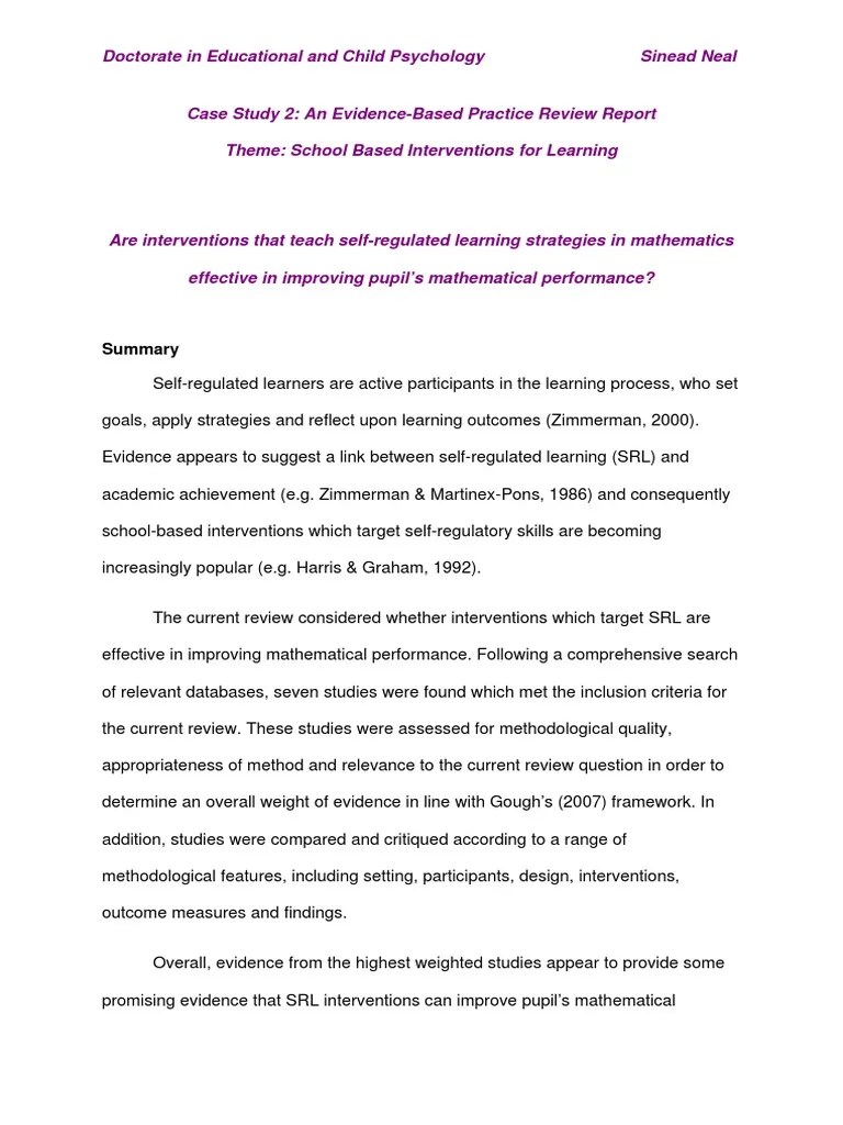 Self Regulated Learning | PDF | Self Efficacy | Motivation