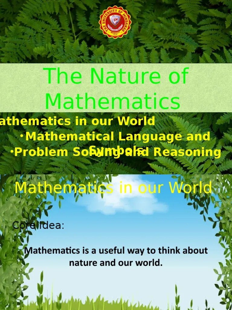 The Nature Of Mathematics | PDF | Pattern | Teaching Mathematics