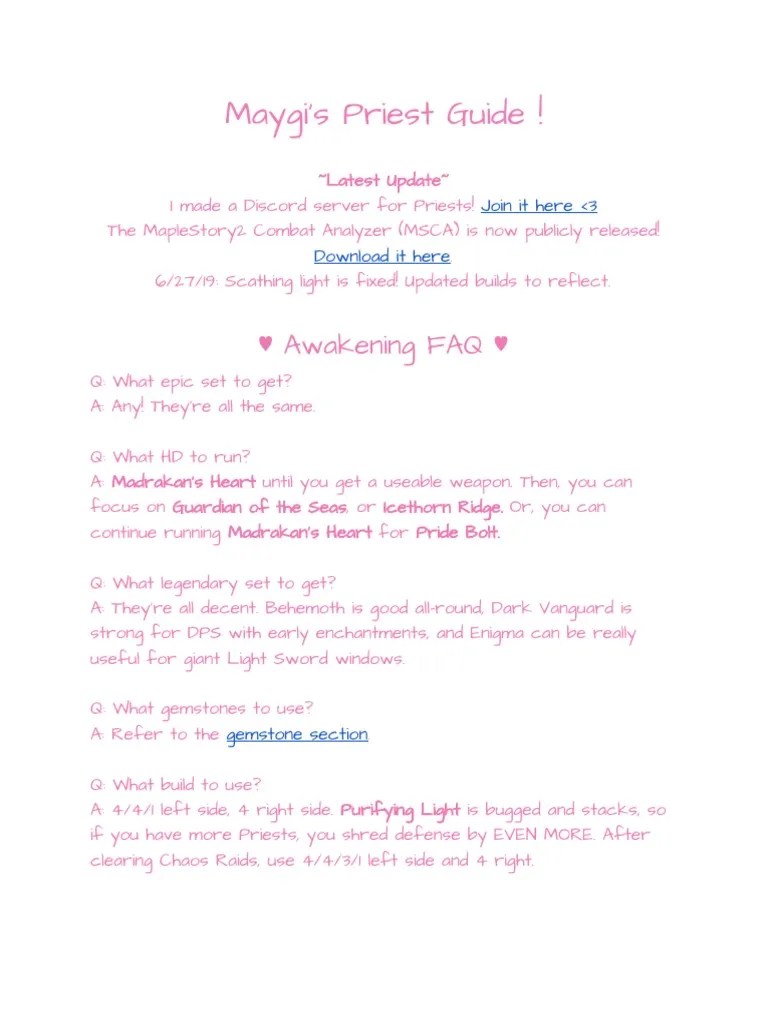 Priest Guide: Builds, Skills, And Tips | PDF | Nature