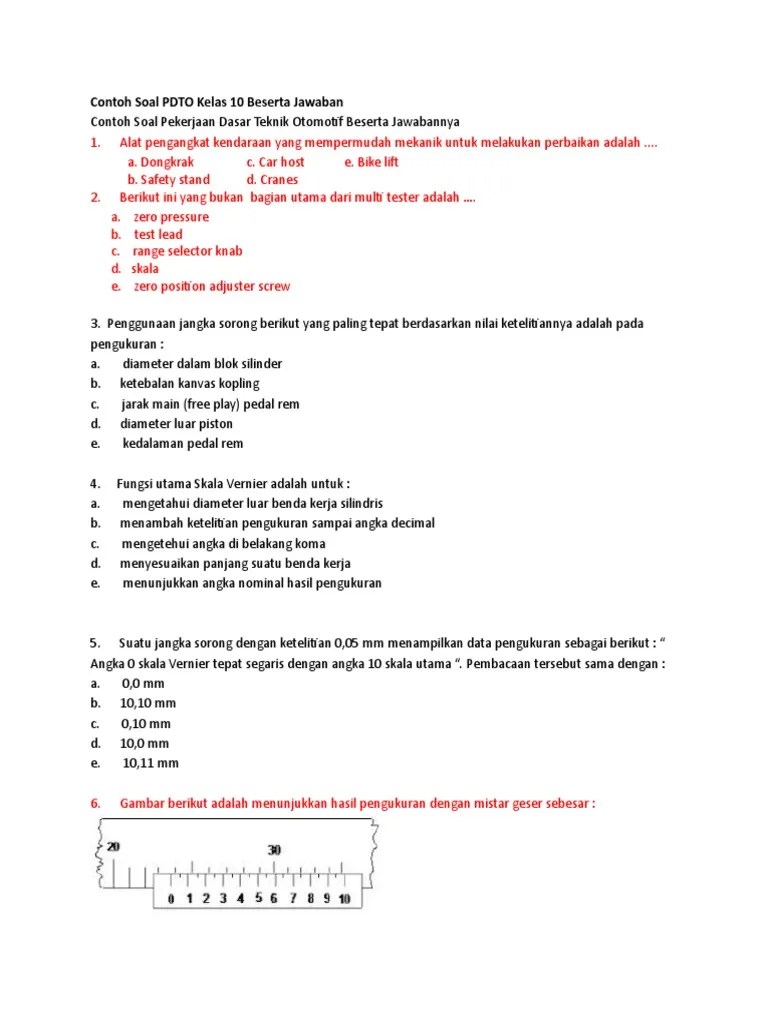 F + a kompetensi dasar: Soal Dan Jawaban Tentang Teknikm Pemesinan Kls 10 Semester 2 Jawabanku Id