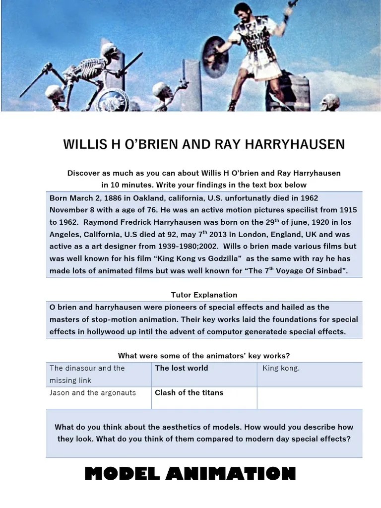 Model Animation Handout 1 | PDF