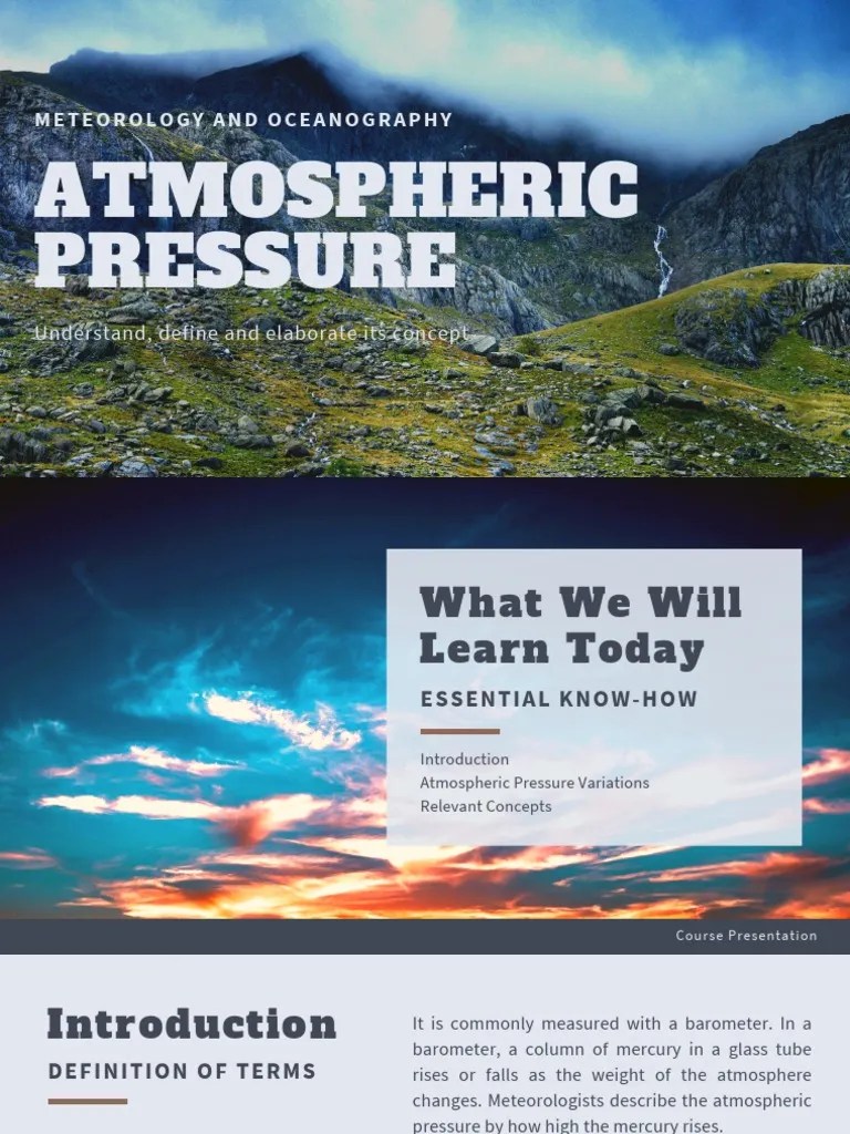 Atmospheric Pressure | PDF | Atmospheric Pressure | Atmosphere