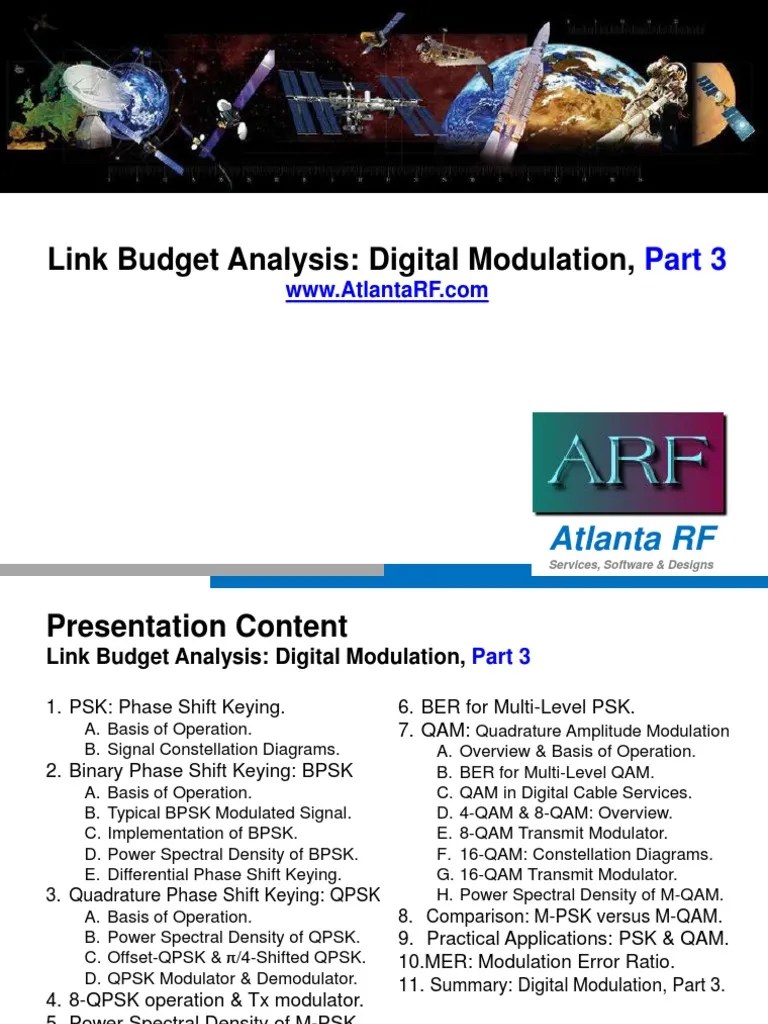 Digital Modulation PSK QAM | PDF | Modulation | Radio