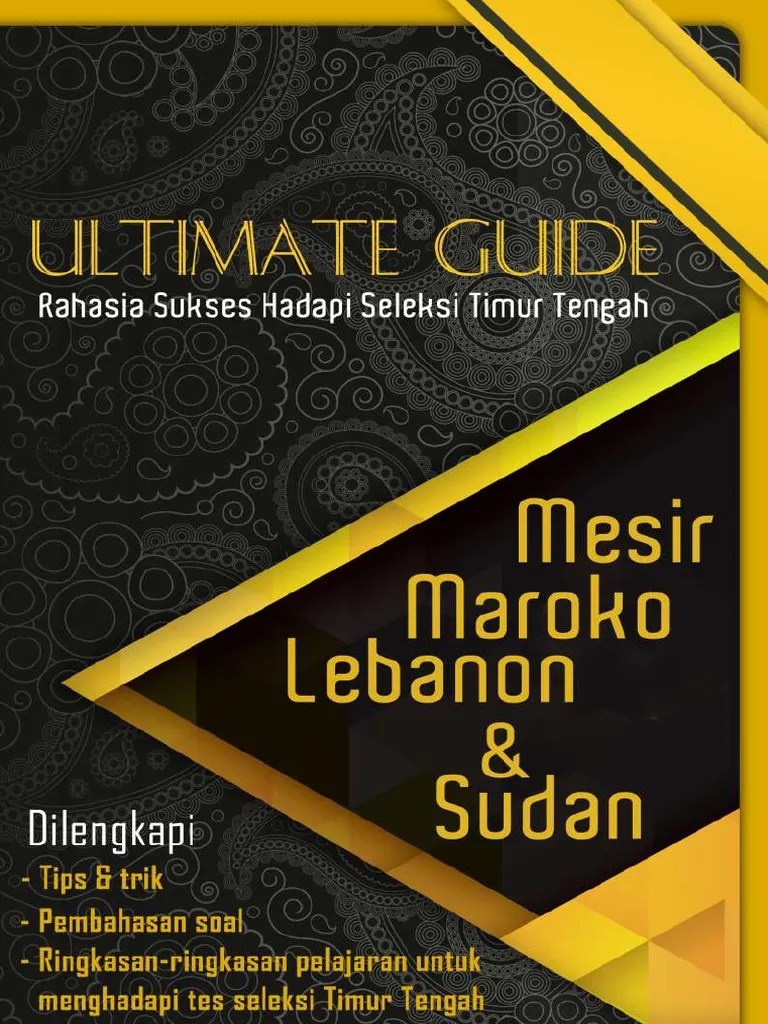Panduan Lulus Tes Kuliah Di Timur Tengah | PDF