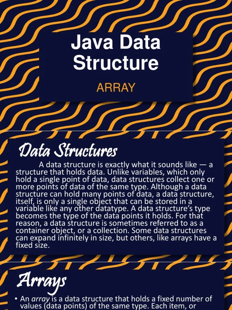 Java Data Structure | PDF | Array Data Structure | Data Type
