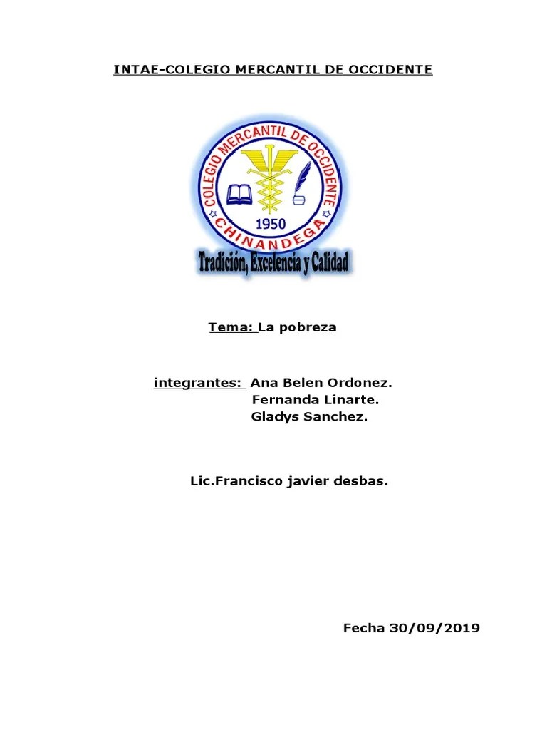 La Pobreza PDF | PDF | Pobreza | Pobreza E Indigencia