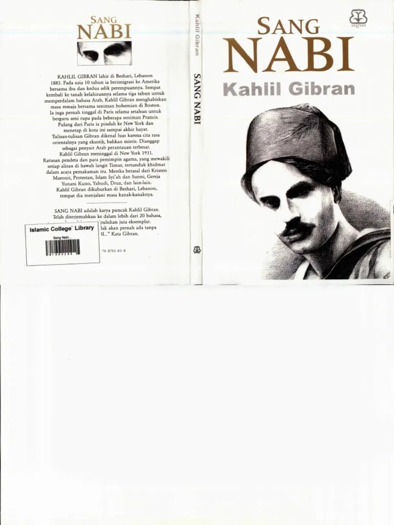Sang nabi kahlil gibran pdf