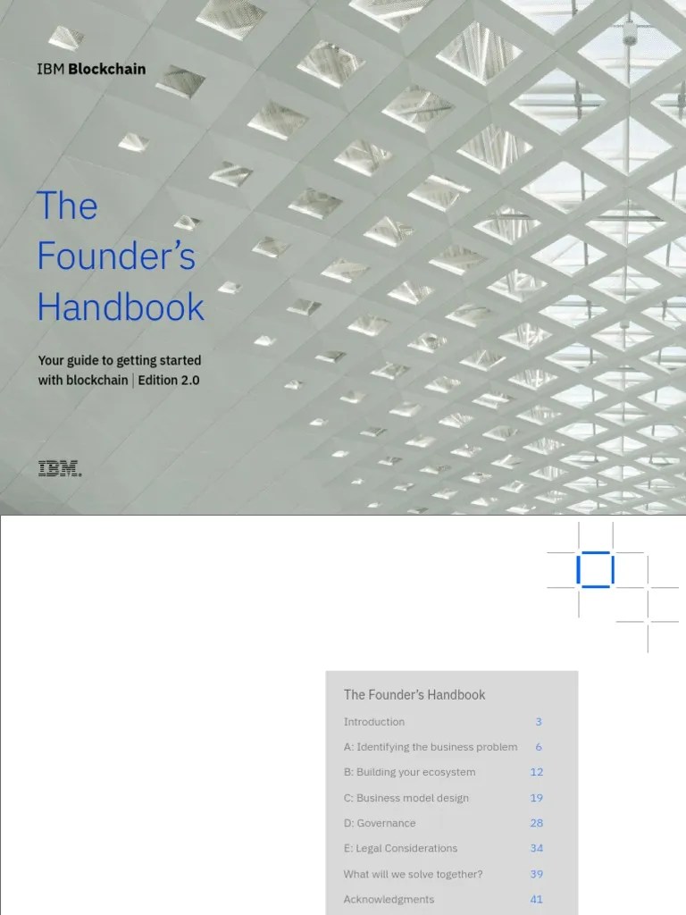 Blockchain Ibm Handbook PDF | PDF | Business