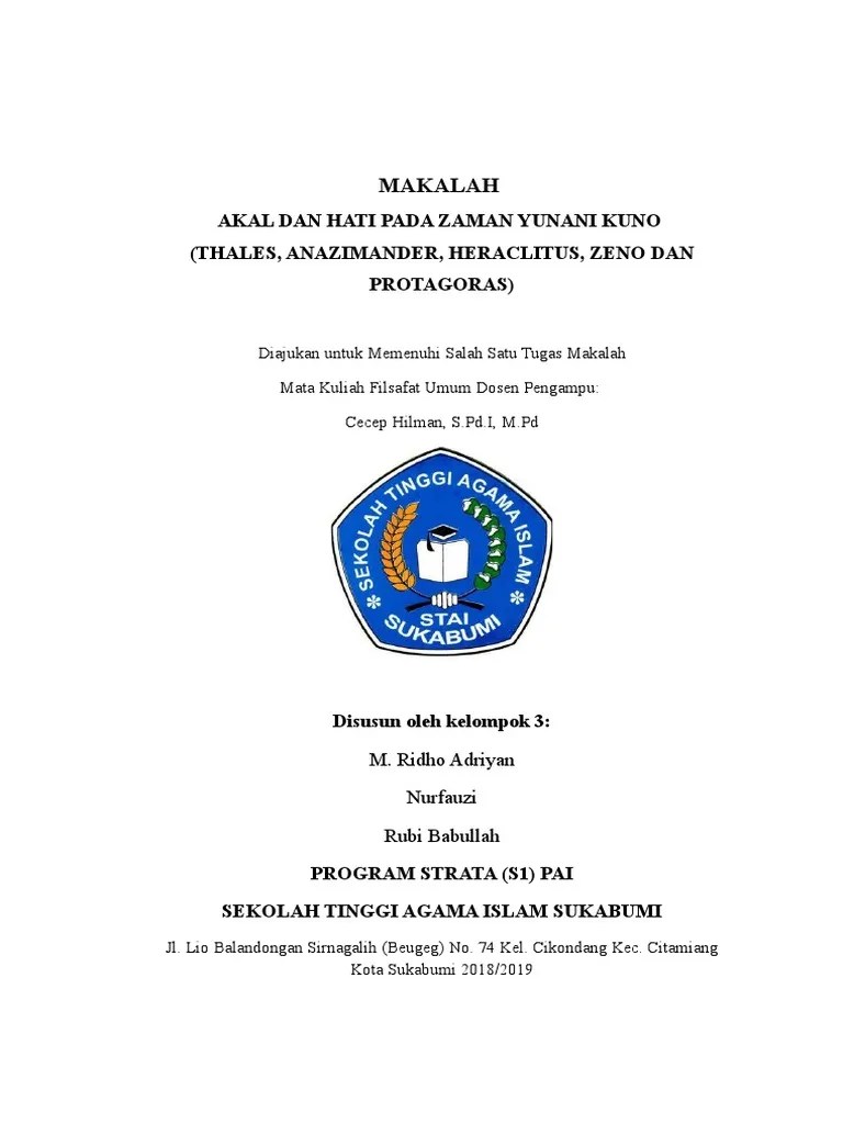 Akal Dan Hati Yunani Kuno | PDF