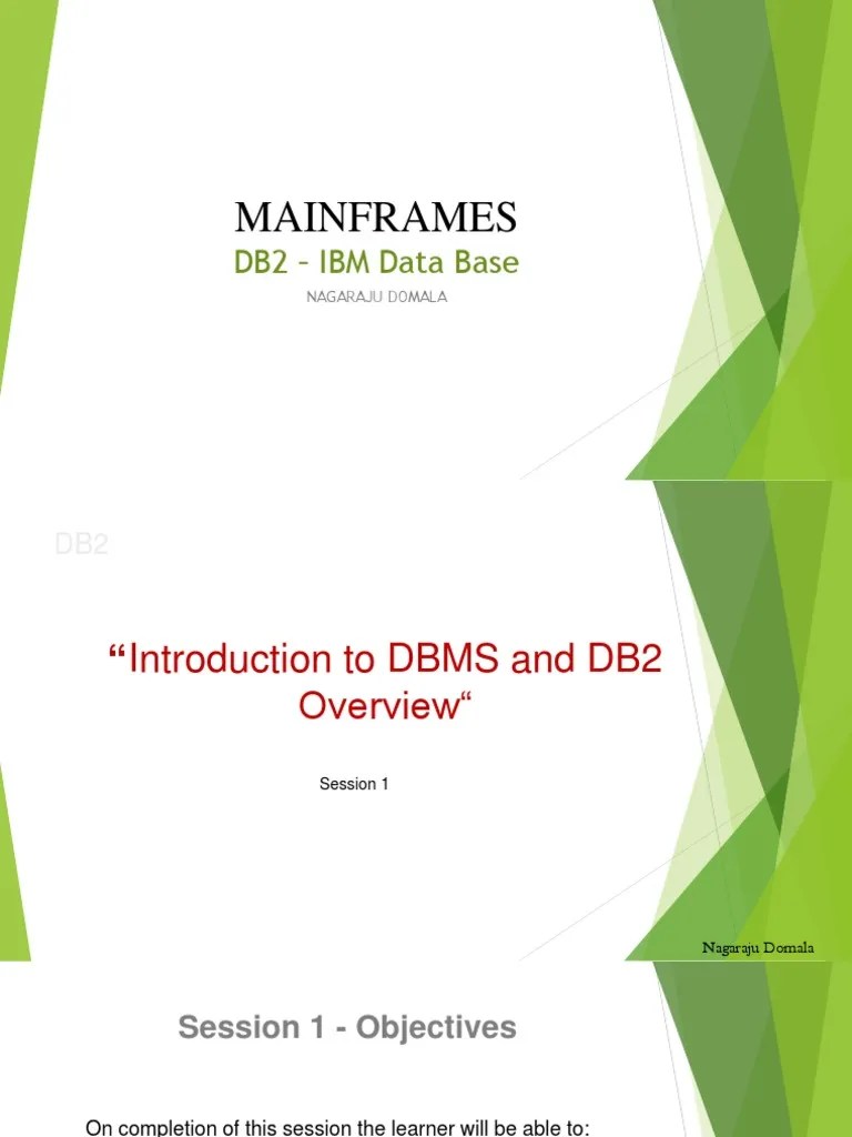 DB2-PPT-1-Introduction To DBMS And DB2 Overview V1.0 | PDF | Databases ...