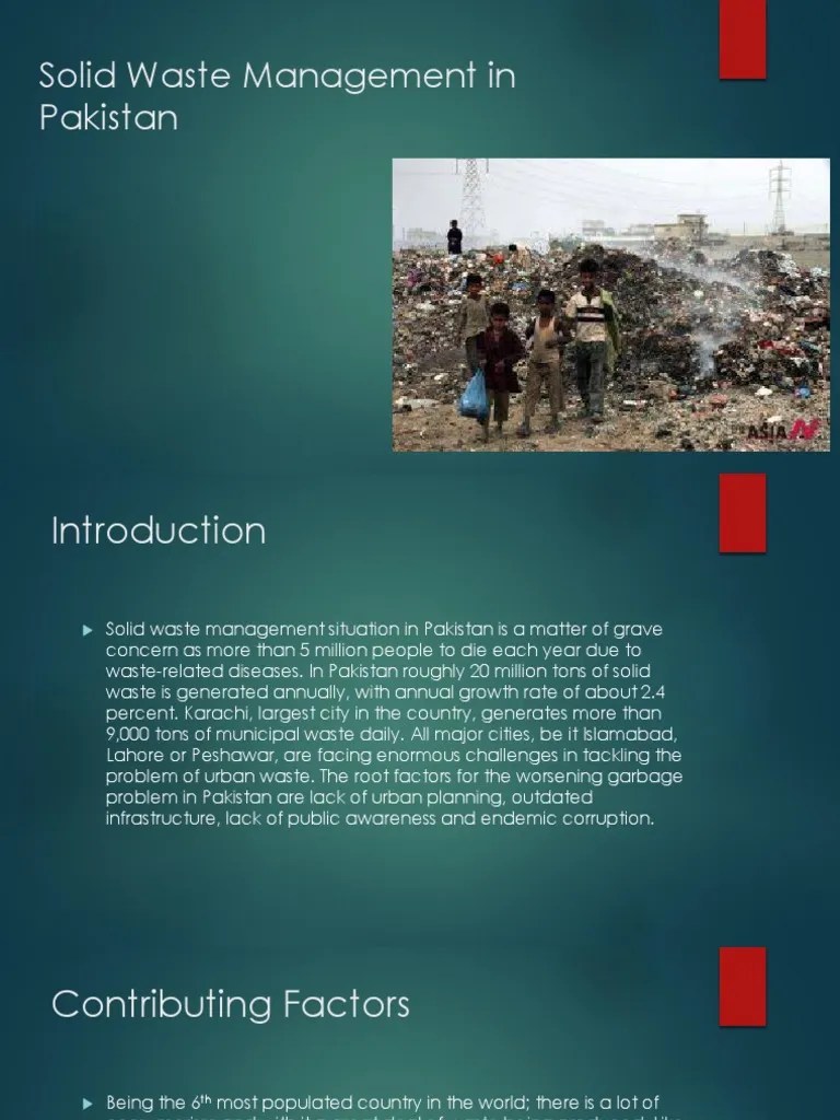 Solid Waste Management In Pakistan | PDF | Waste Management | Municipal Solid Waste