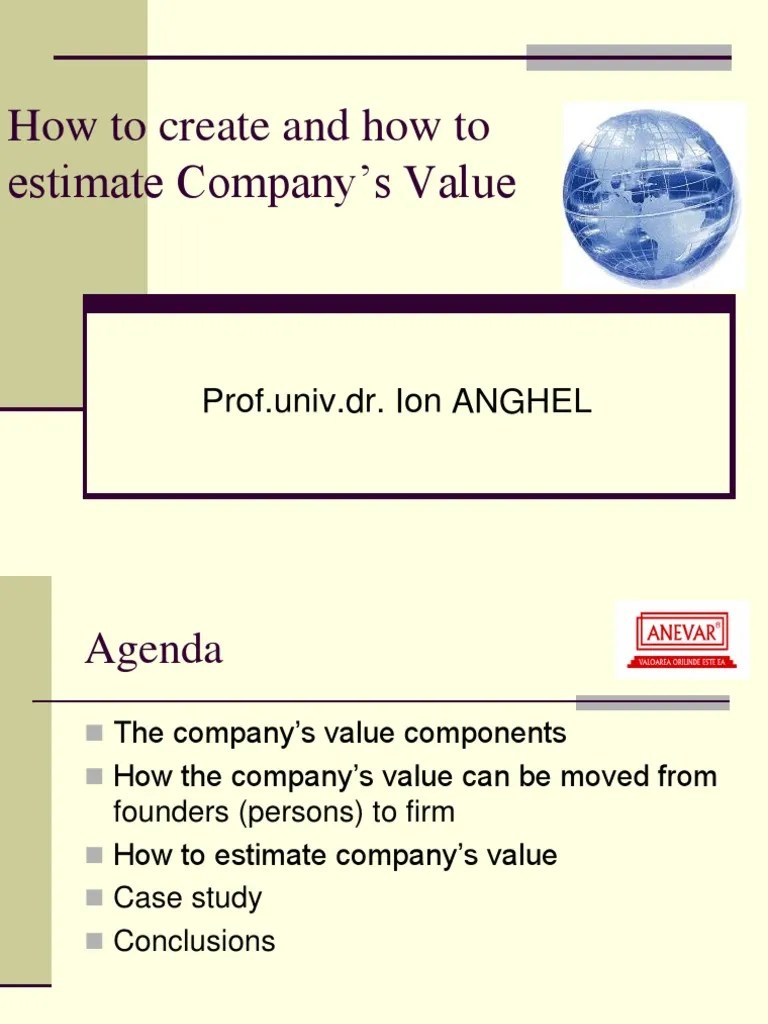 2 - How To Create Business Value | Download Free PDF | Goodwill ...