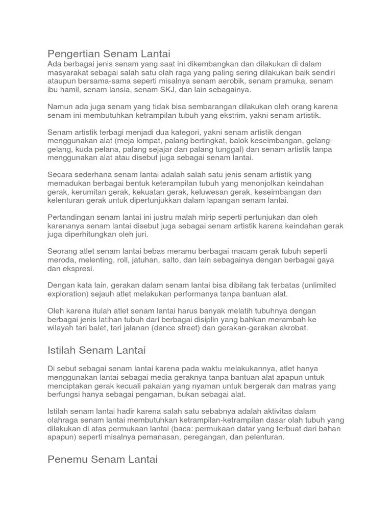 Gerakan Lompat Harimau Dalam Senam Lantai Disebut Dengan Istilah