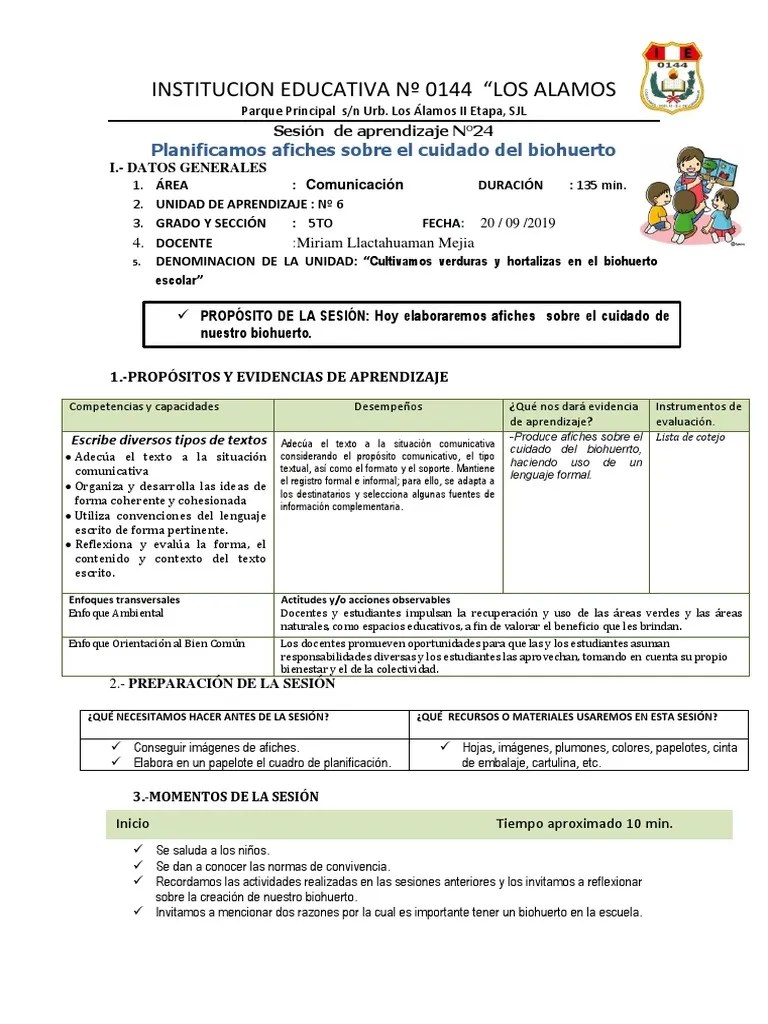 Com - Elaboracion De Afiches Sobre El Cuidado Del Biohuerto | PDF ...