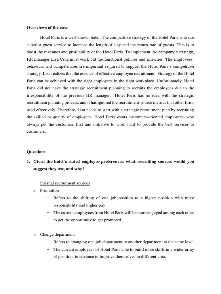Boeing Case Study Answers By Paris Sklavos Hotel Case Studies.