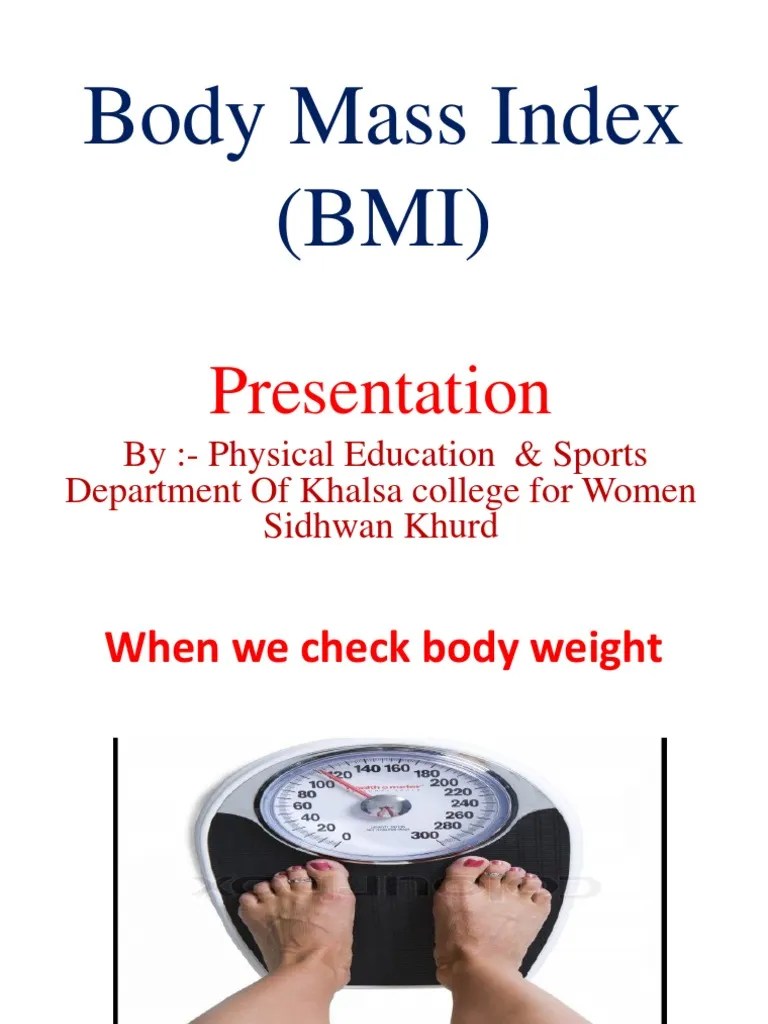 Body Mass Index (BMI) : Presentation | PDF