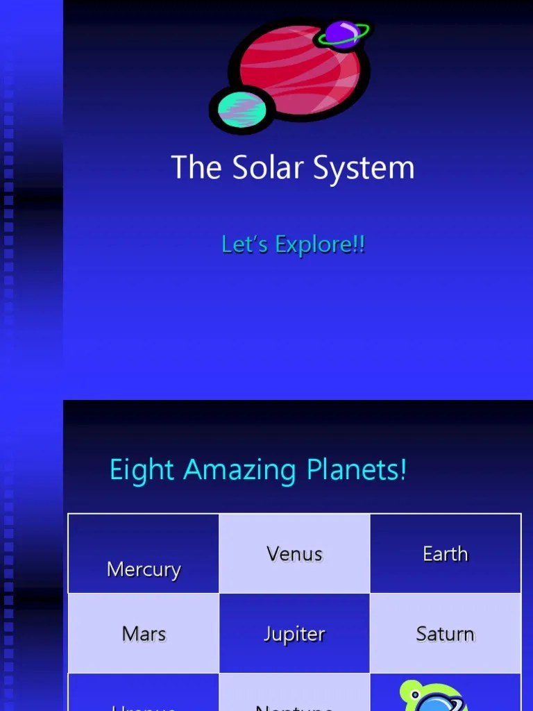 Powerpoint About The Solar System | PDF