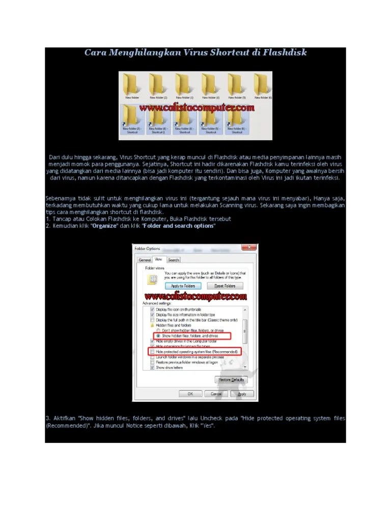 Ketik drive flashdisk, misalnya g untuk tekan dan enter. Cara Menghilangkan Virus Shortcut