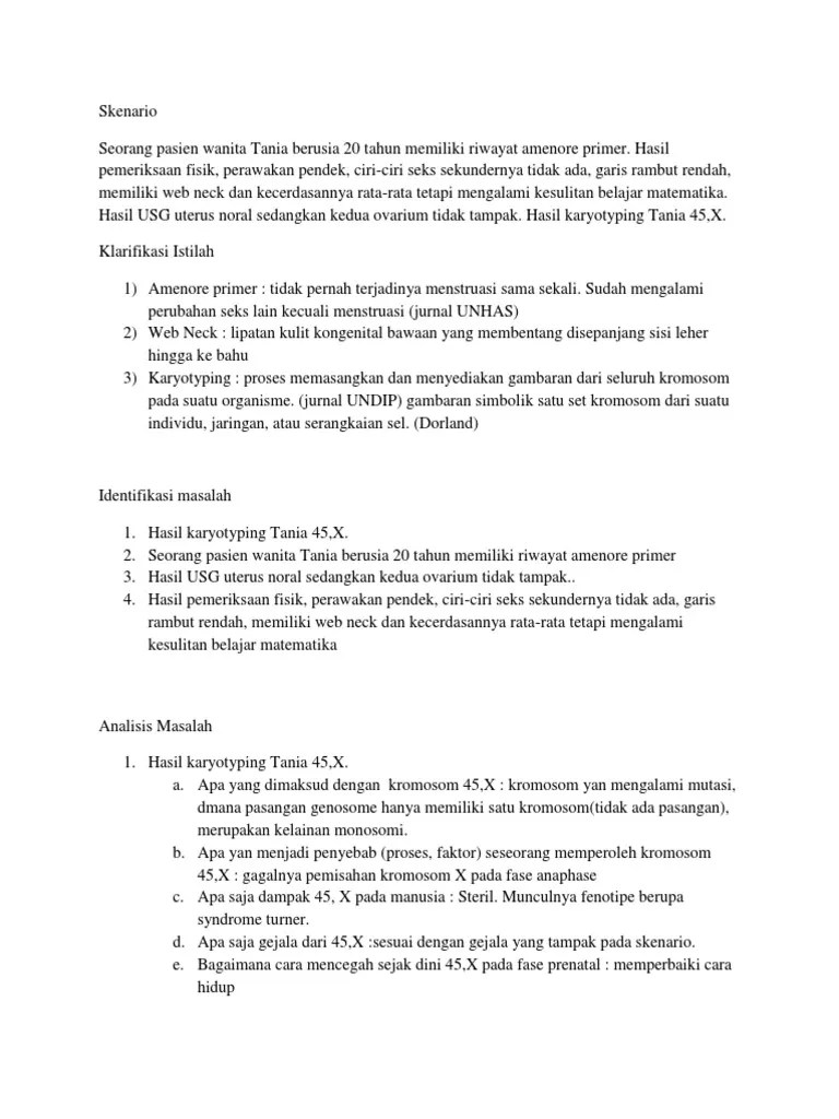 Skenario B Blok 3 | PDF