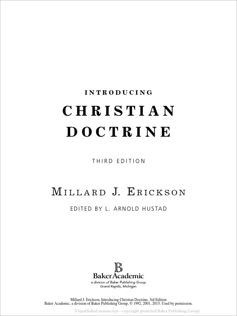 Christian Doctrine | PDF | Biblical Inerrancy | Revelation