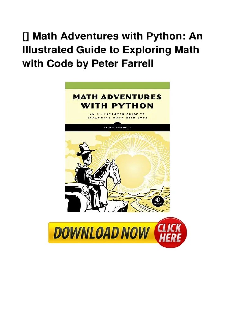 Full Book Math Adventures With Python An PDF | PDF