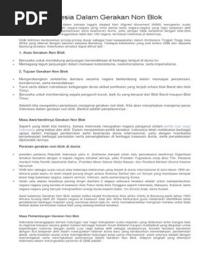 Dibawah ini terdapat beberapa peran indonesia dalam gerakan non blok, antara lain: Peran Indonesia Dalam Gerakan Non Blok Pdf