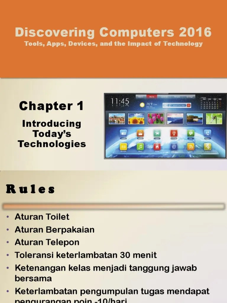 Discovering Computer 2016 - Ch01 Introducing Todays Technologies | PDF ...
