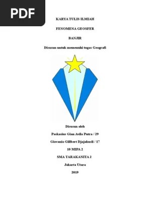 Wajib menyelesaikan kti (karya tulis. Karya Tulis Ilmiah Geografi Fenomena Geosfer Banjir Pdf