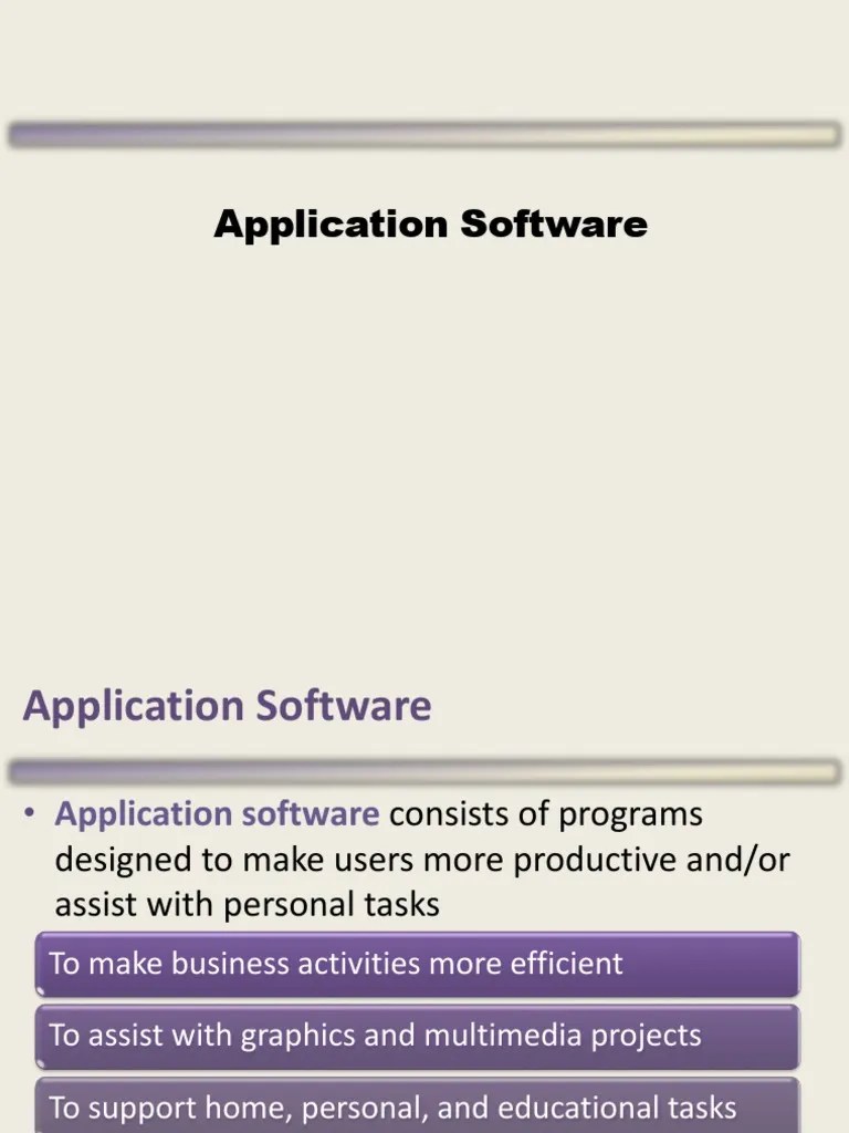 Application SW | PDF | Application Software | Business Software