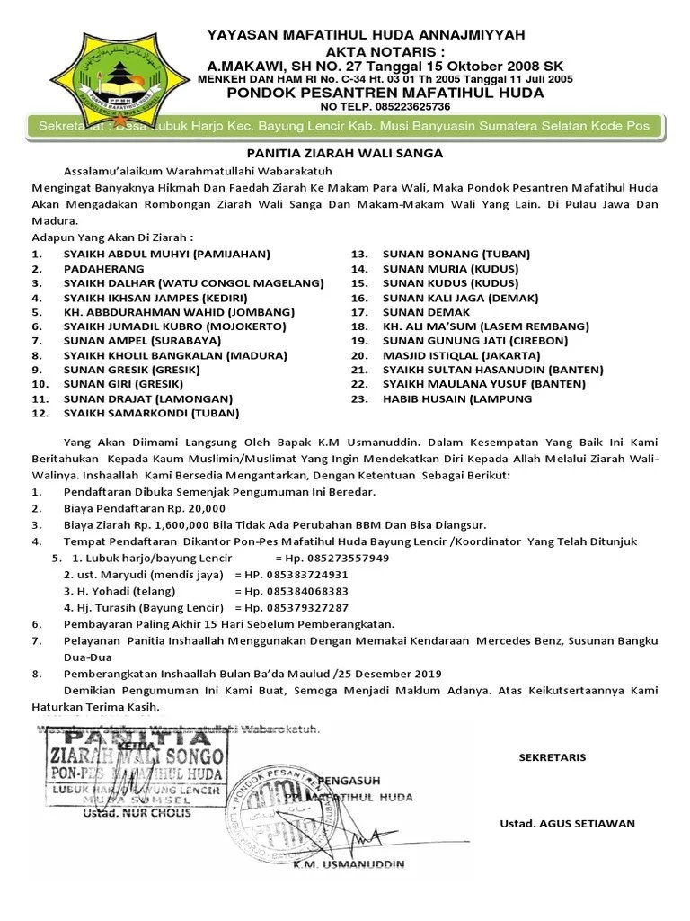 Brosur Ziarah Wali 9  PDF.