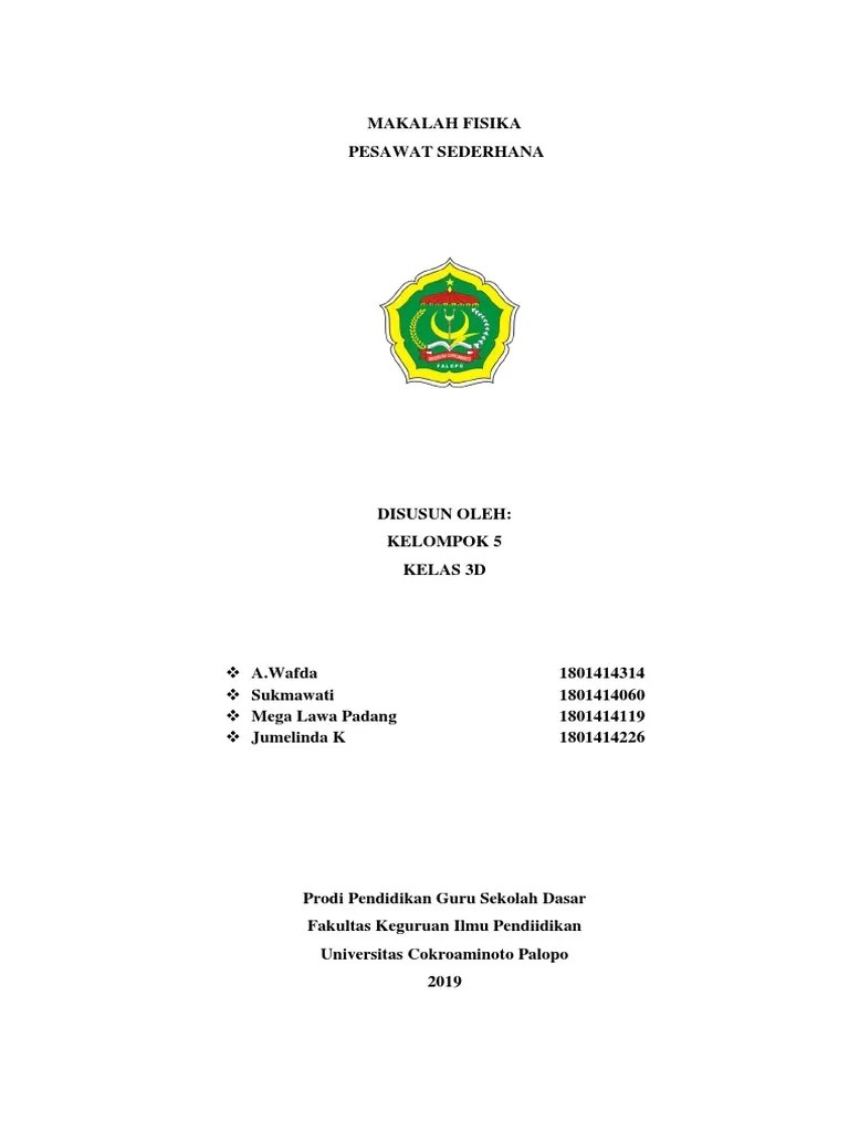 Makalah Pesawat Sederhana Kompasiana 