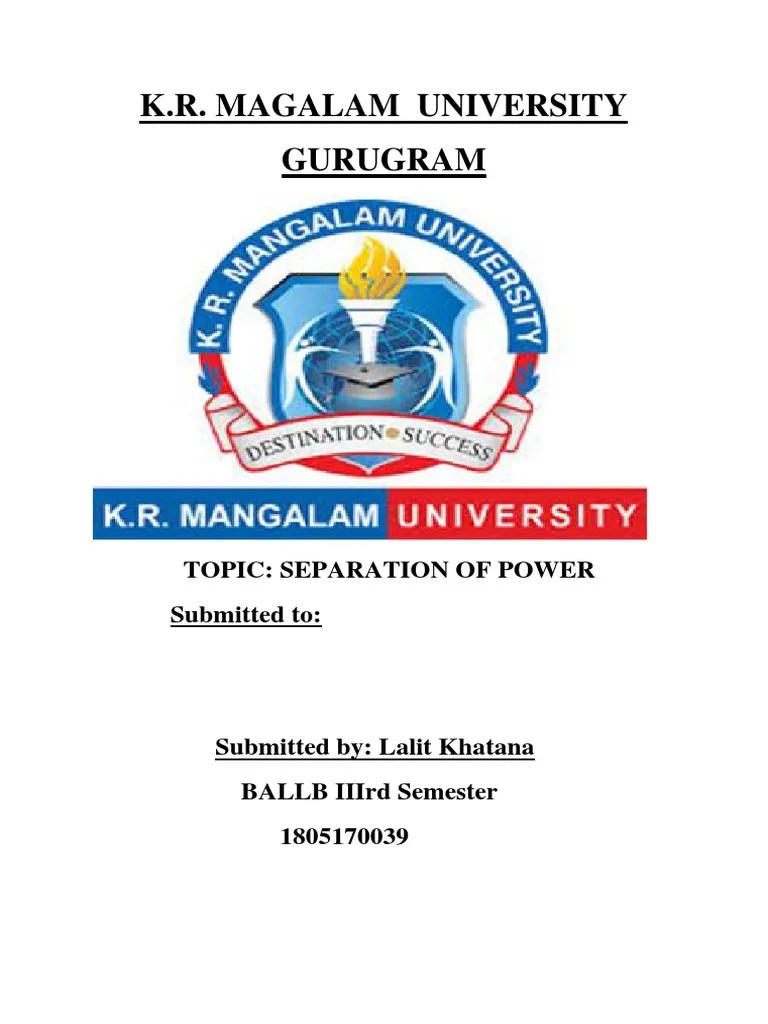 Separation Of Power | PDF | Separation Of Powers | Supreme Courts