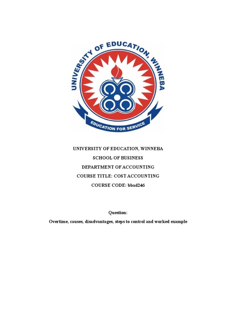 Costing-Overtime Updated | PDF | Overtime | Working Time