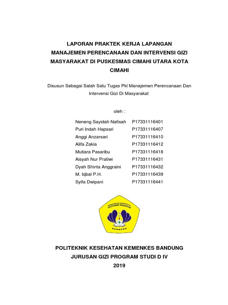 Kamis, 2 september 2021 dinas kesehatan kota surakarta mengadakan bus vaksinasi hari kedua dalam rangka percepatan vaksinasi kota surakarta bagi warga surakarta. Contoh D3 Laporan Pkl Puskesmas