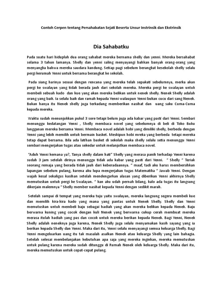 Dongeng Dalam Bahasa Sunda Dan Unsur Intrinsiknya Di 2021 Dongeng Bahasa Cerita 4 Contoh Cerpen Beserta Unsur Intrinsik dan Ekstrinsiknya.