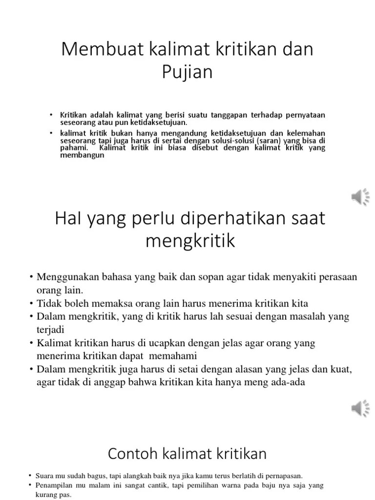 Contoh Kritik Dan Saran Kritik Dan Saran Untuk Anisasi Pengertian Fungsi Macam dan Contoh Kalimat.