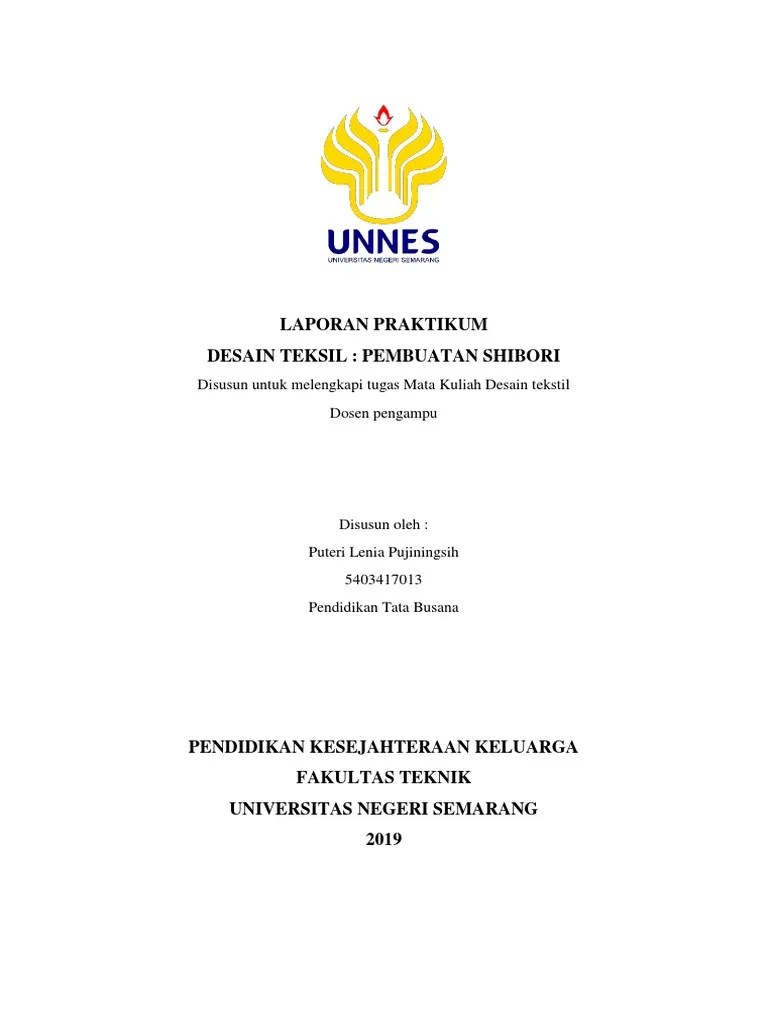 Laporan Praktikum Shibori | PDF
