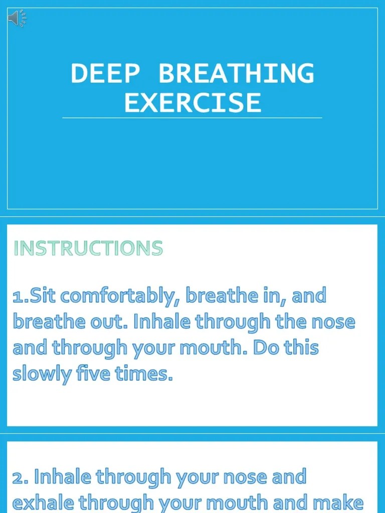 Deep Breathing Exercise | PDF