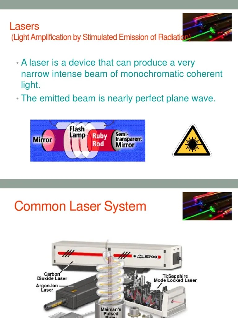 Lasers | PDF | Laser | Emission Spectrum