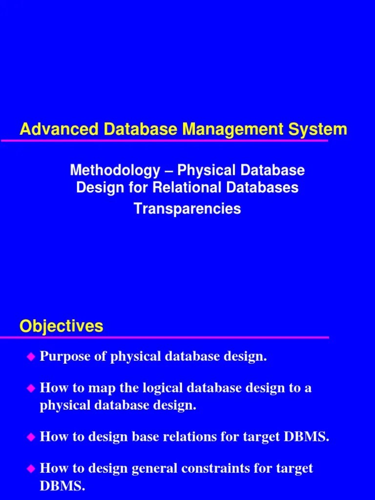Physical Database Design For Relational Databases | PDF | Database ...
