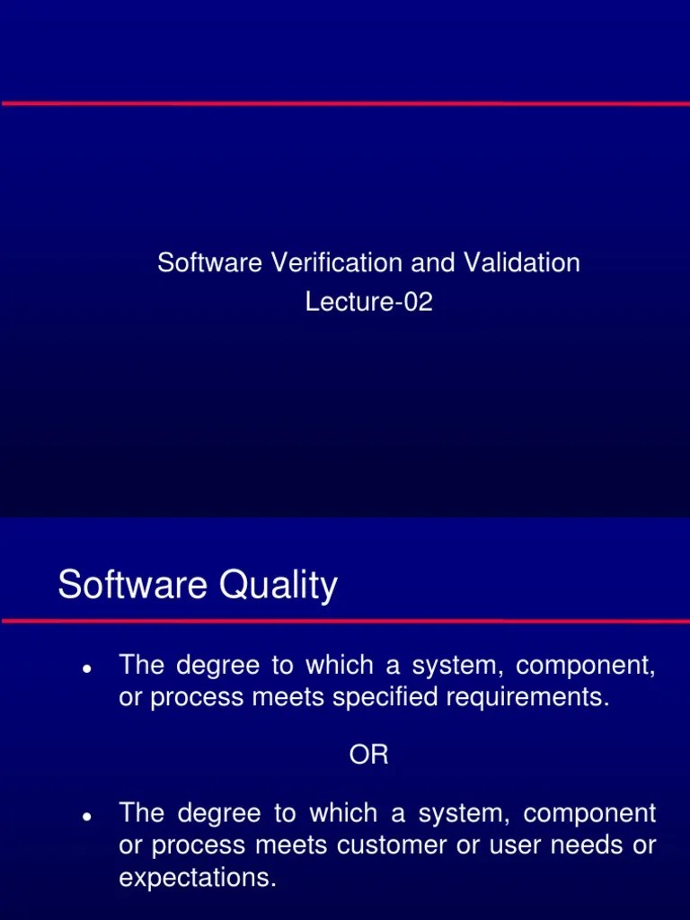 Software Verification And Validation | PDF | Software Testing | Formal ...