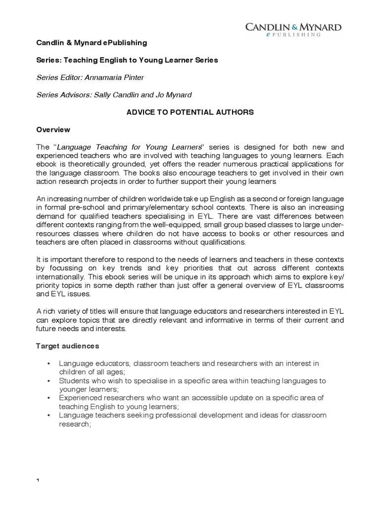 Teaching English To Young Learners | PDF | Teachers | E Books