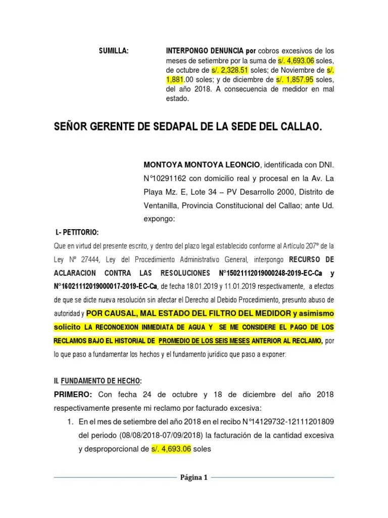 Denuncia A Sepapal Por Cobro Excesivo | PDF | Agua | Instituciones Sociales