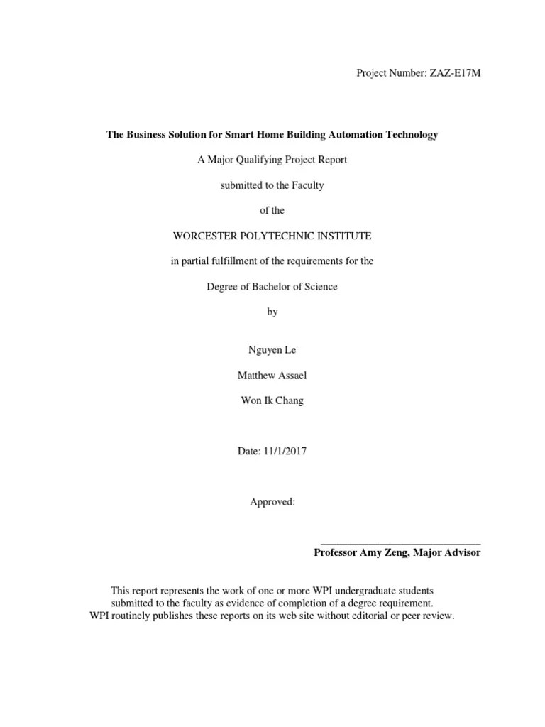 Smart Home | PDF | Internet Of Things | Automation